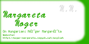 margareta moger business card